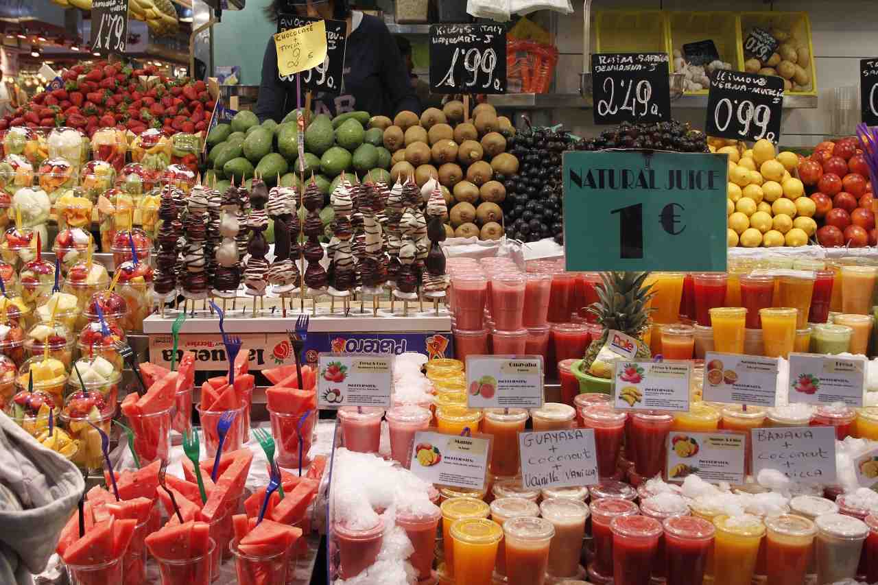 barselona açık hava pazarı boqueria