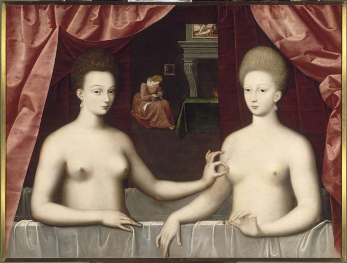 pinturas desnudos en louvre