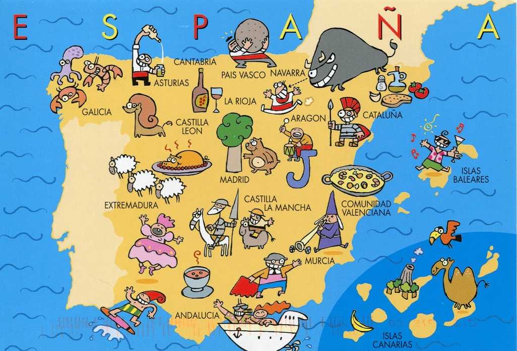 ispanya'da gezilecek yerler haritası