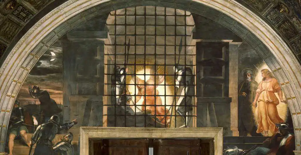 Liberación de San Pedro / Rafael frescoes de rafael en vaticano