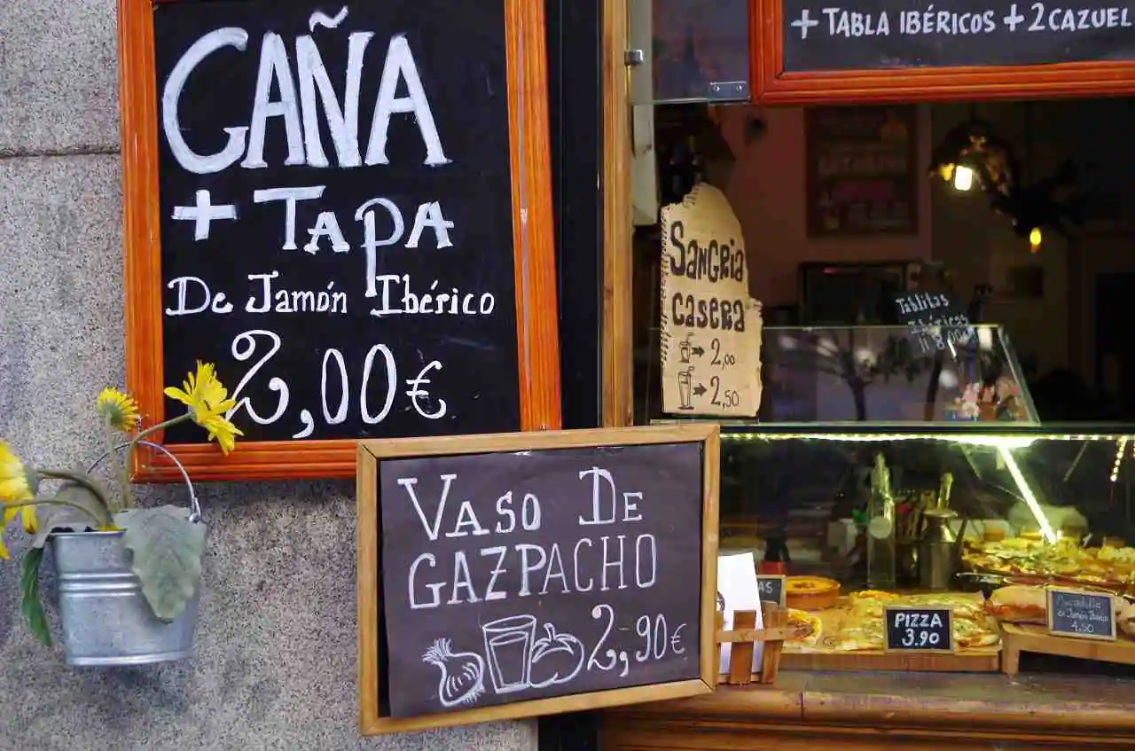 madrid'te günlük yaşam, tapas barlar, yeme içm