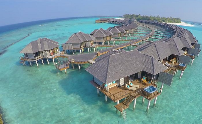 maldivler su üzeri bungalovlar