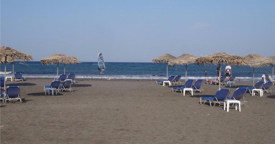 santorini plaj, monolithos plajı