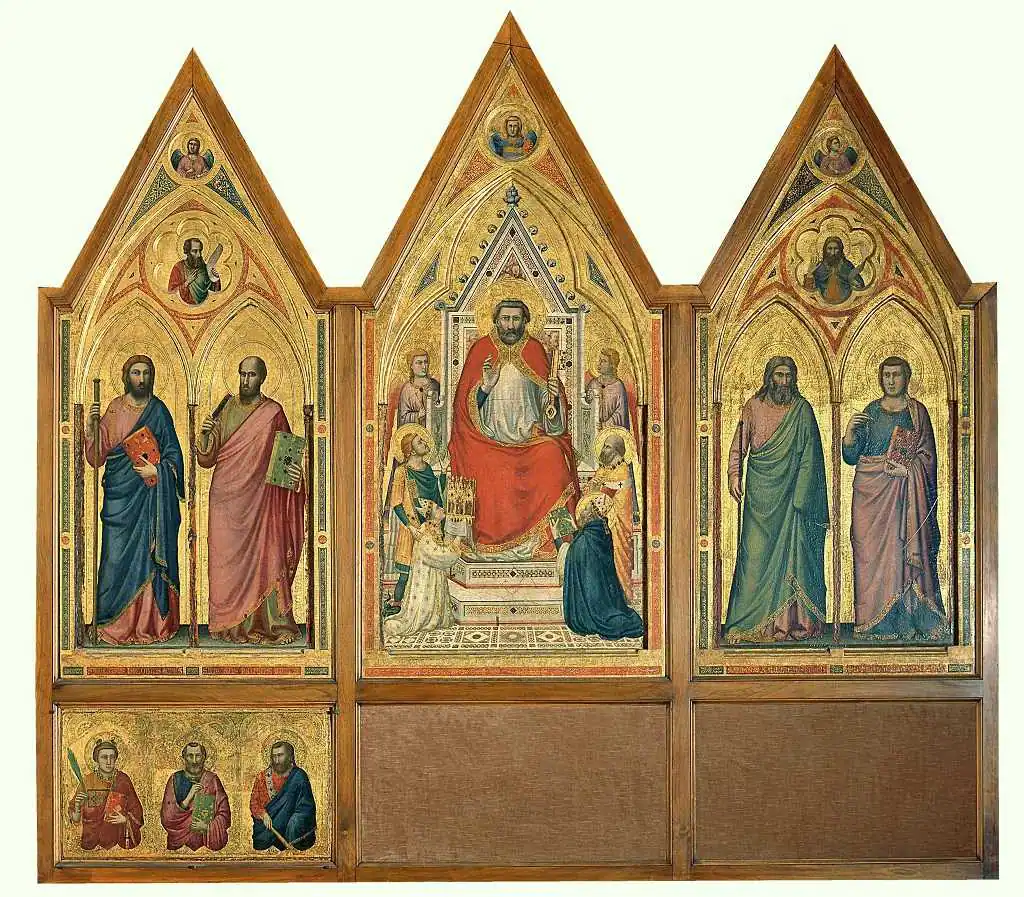 Giotto / Tríptico de Stefaneschi Vaticano Pinturas Importantes